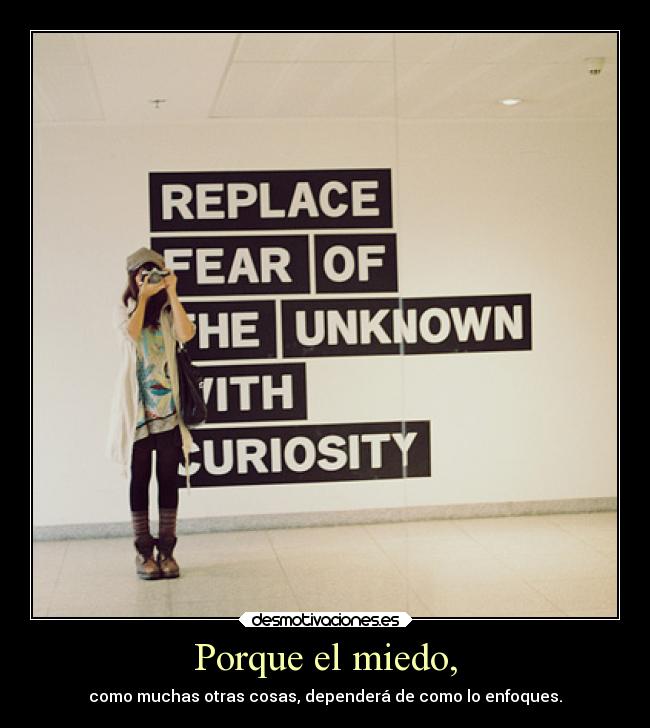 carteles miedo miedo desmotivaciones