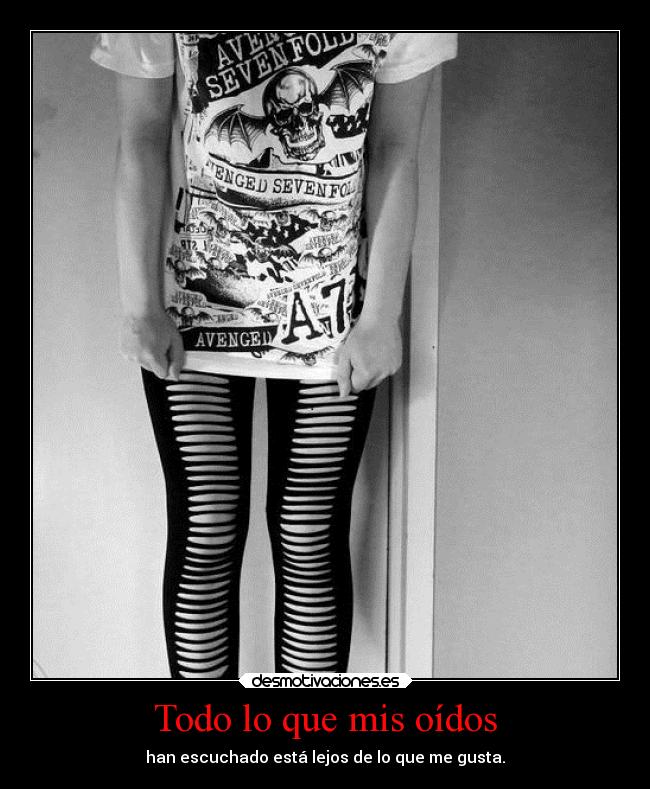 carteles miedo escuchar a7x desmotivaciones