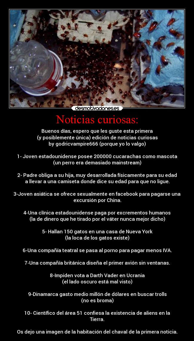 Noticias curiosas: -