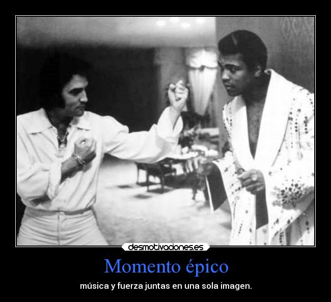 Momento épico - música y fuerza juntas en una sola imagen.