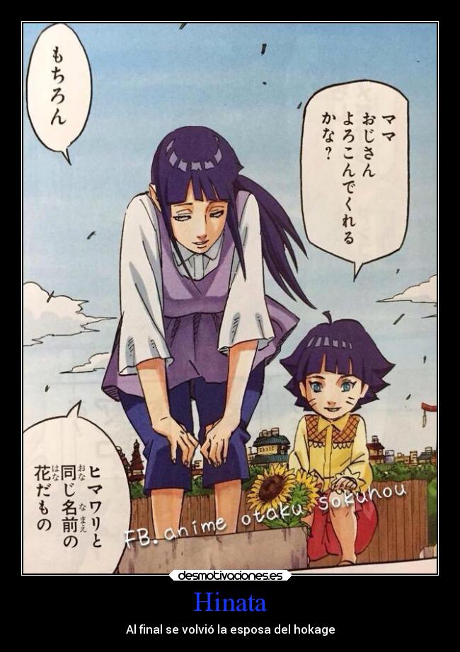 Hinata - Al final se volvió la esposa del hokage