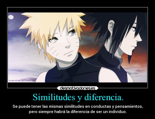 Similitudes y diferencia. -