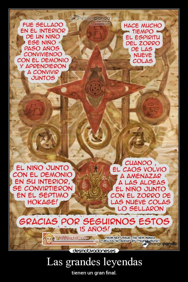 Las grandes leyendas - tienen un gran final.