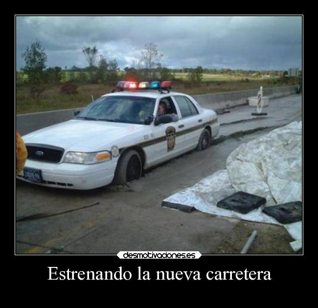Estrenando la nueva carretera - 