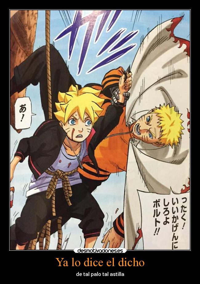 Ya lo dice el dicho - de tal palo tal astilla