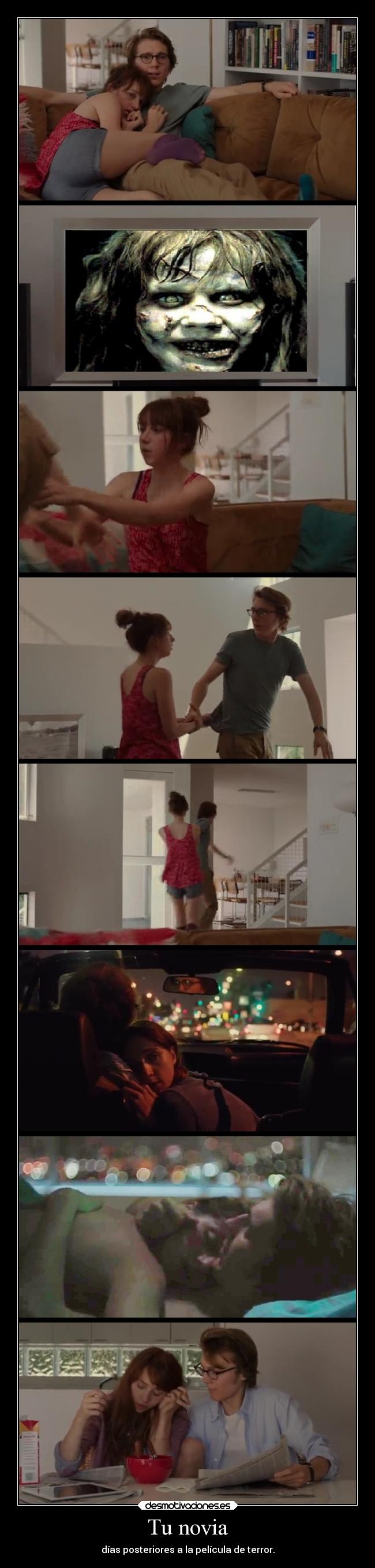 Tu novia - días posteriores a la película de terror.