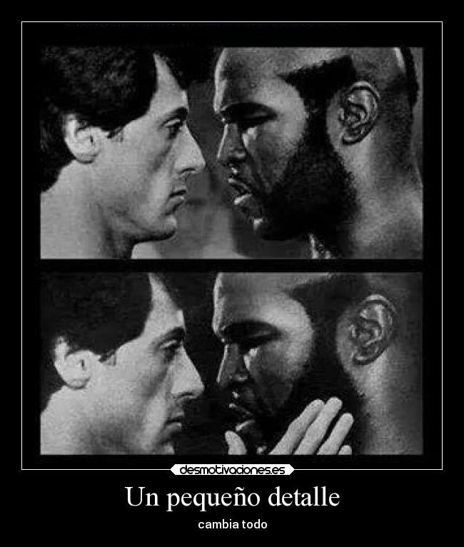 Un pequeño detalle - cambia todo