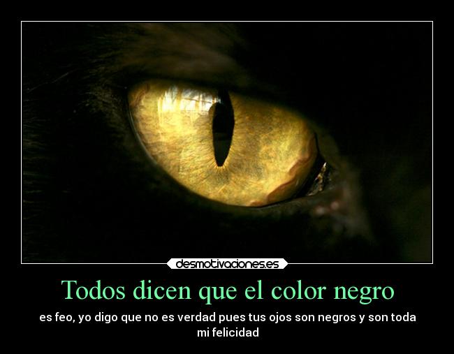 Todos dicen que el color negro - 