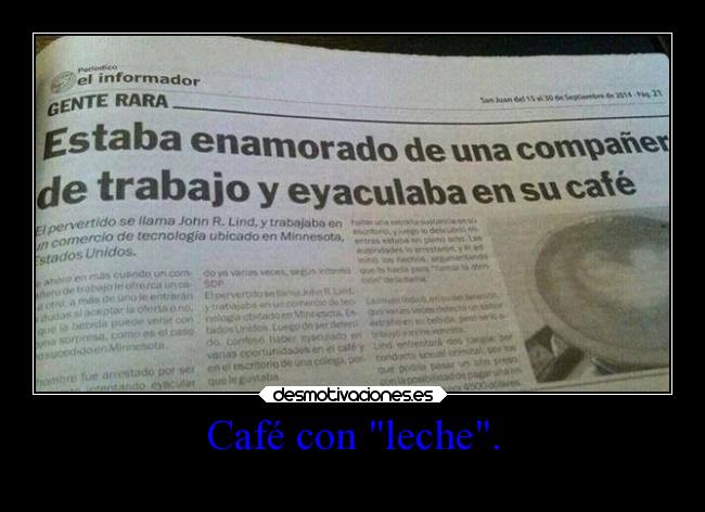 Café con leche. - 