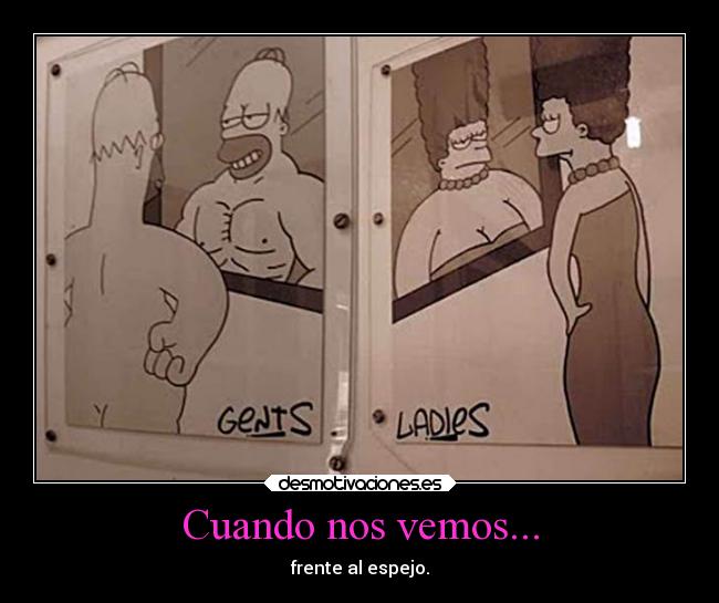 carteles simpsons humor graciosas espejito desmotivaciones