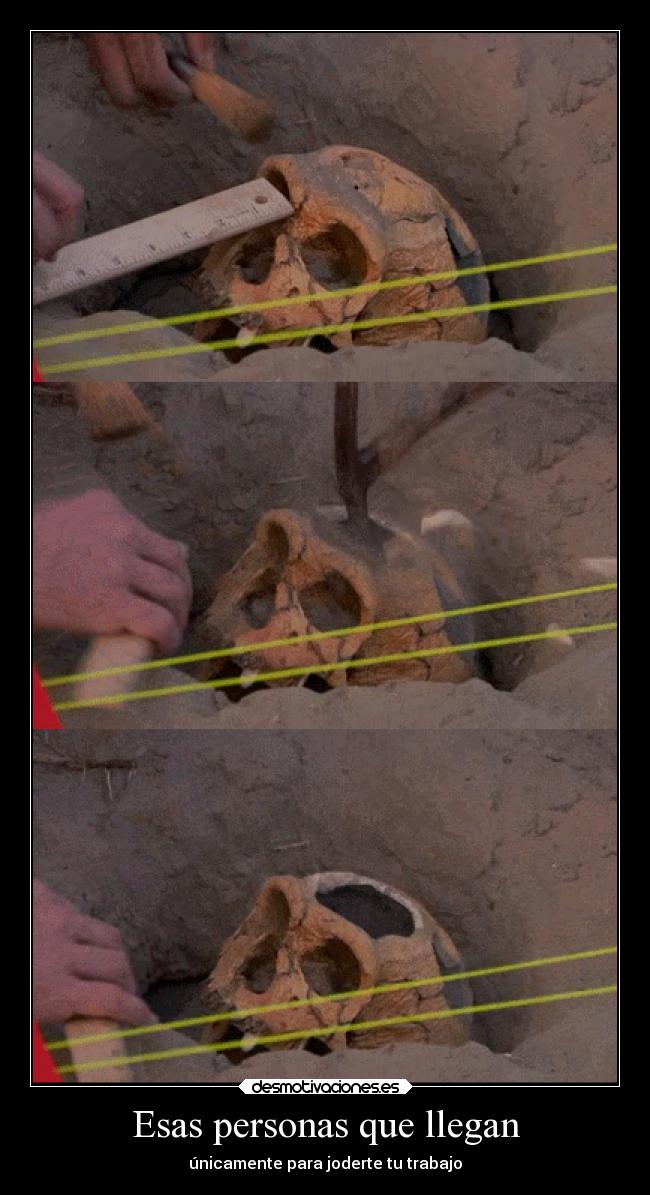 Esas personas que llegan - únicamente para joderte tu trabajo