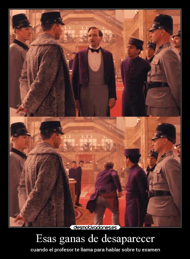 Esas ganas de desaparecer - cuando el profesor te llama para hablar sobre tu examen