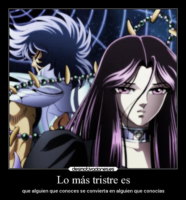 Lo más tristre es - 