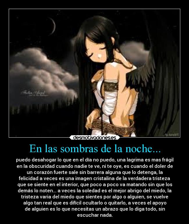 En las sombras de la noche... -