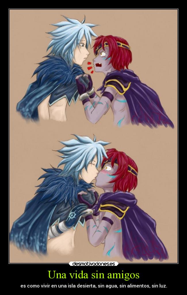 Una vida sin amigos - es como vivir en una isla desierta, sin agua, sin alimentos, sin luz.