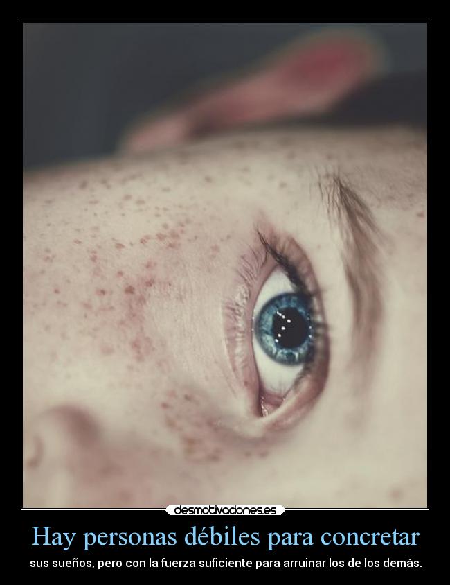 Hay personas débiles para concretar - 