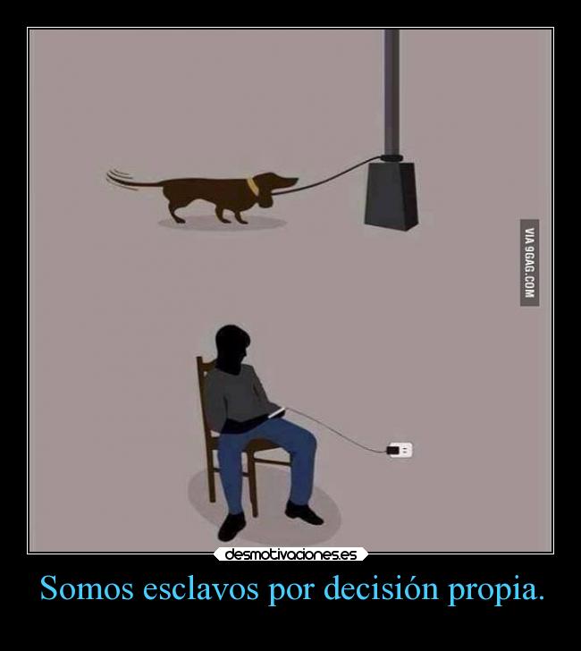 Somos esclavos por decisión propia. -