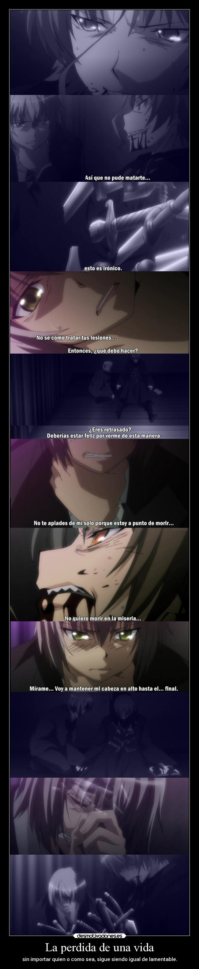 La perdida de una vida -