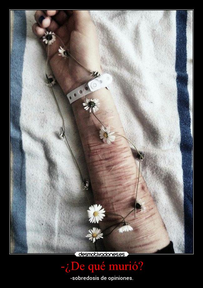 -¿De qué murió? - 