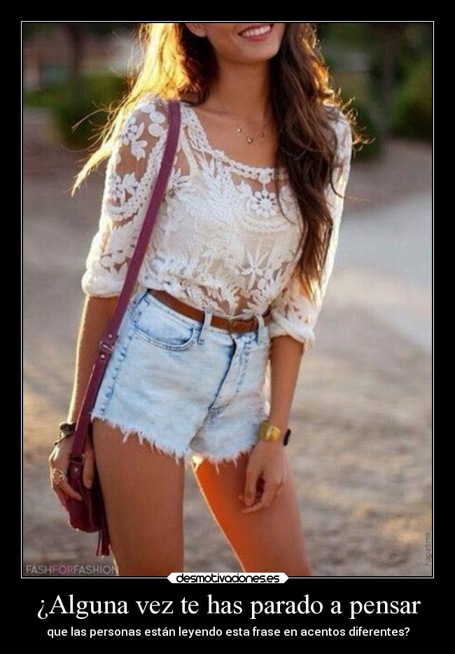 ¿Alguna vez te has parado a pensar -