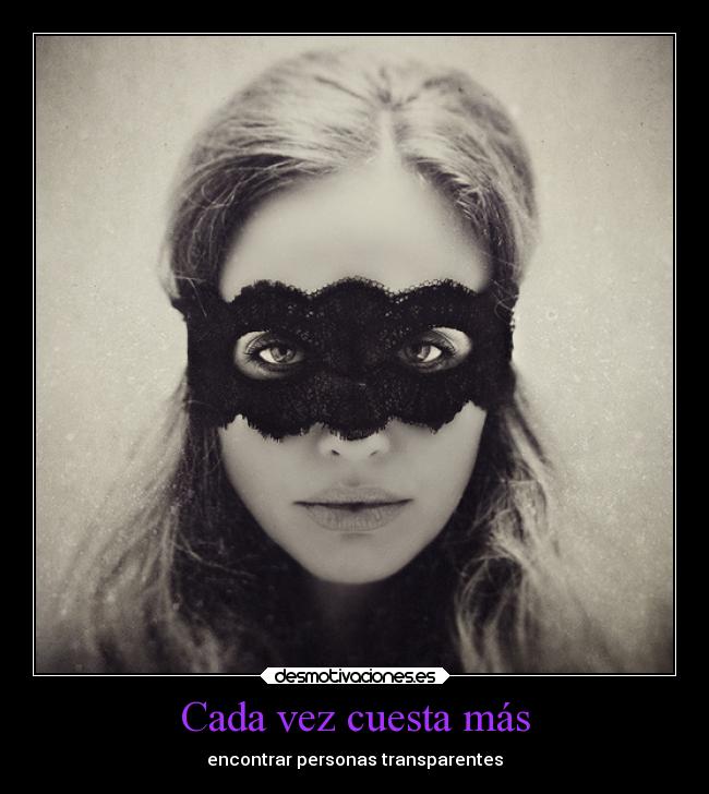 Cada vez cuesta más - encontrar personas transparentes