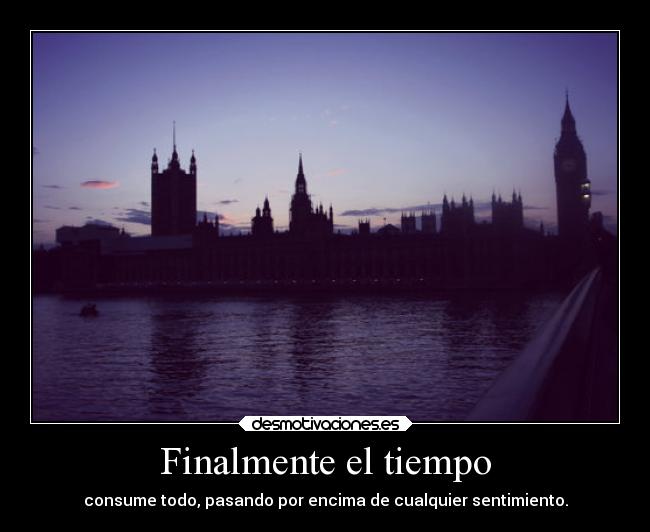 Finalmente el tiempo -