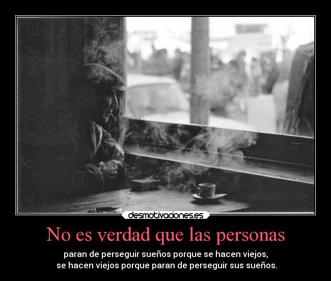 No es verdad que las personas -