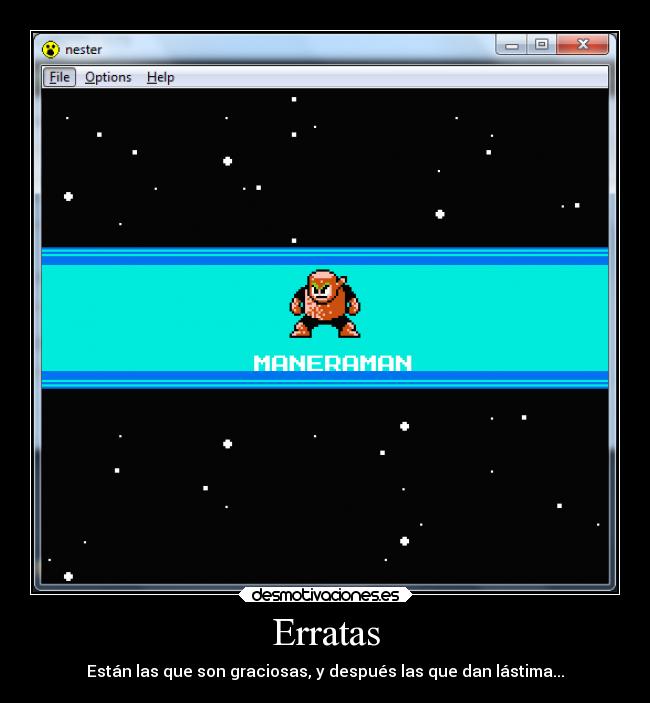 carteles videojuegos megaman2 woodman maneraman errata desmotivaciones