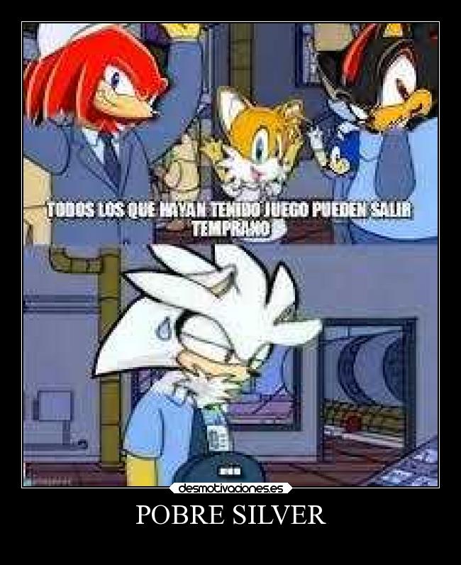 carteles videojuegos sonic tails knuckles shadow silver desmotivaciones