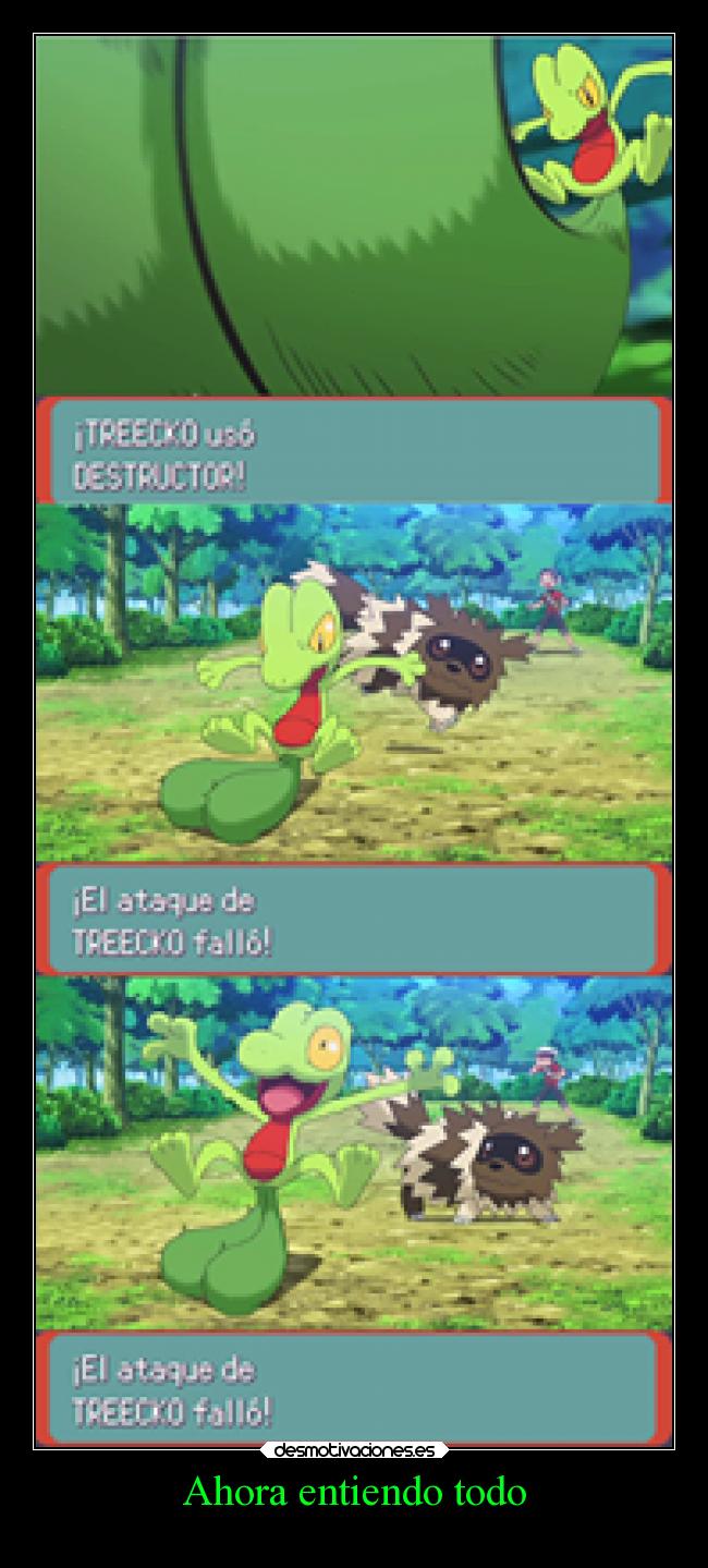carteles videojuegos treecko destructor ataque fallido entender zigzagoon desmotivaciones