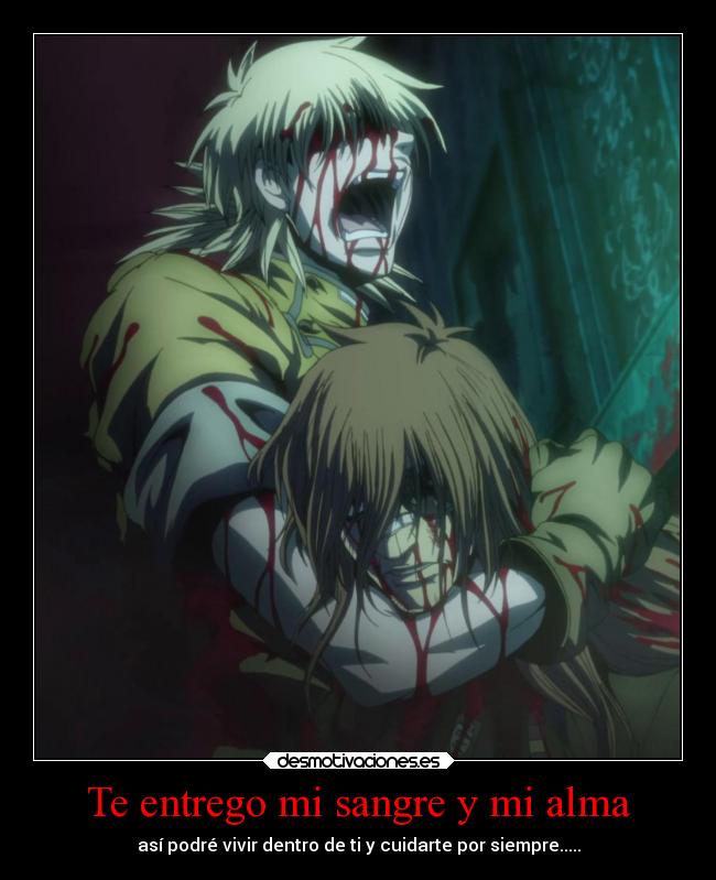 carteles alma anime seras victoria hellsing desmotivaciones