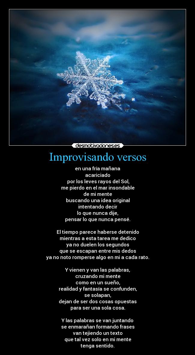 Improvisando versos -