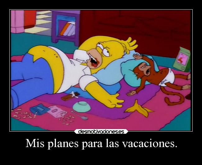 Mis planes para las vacaciones. - 
