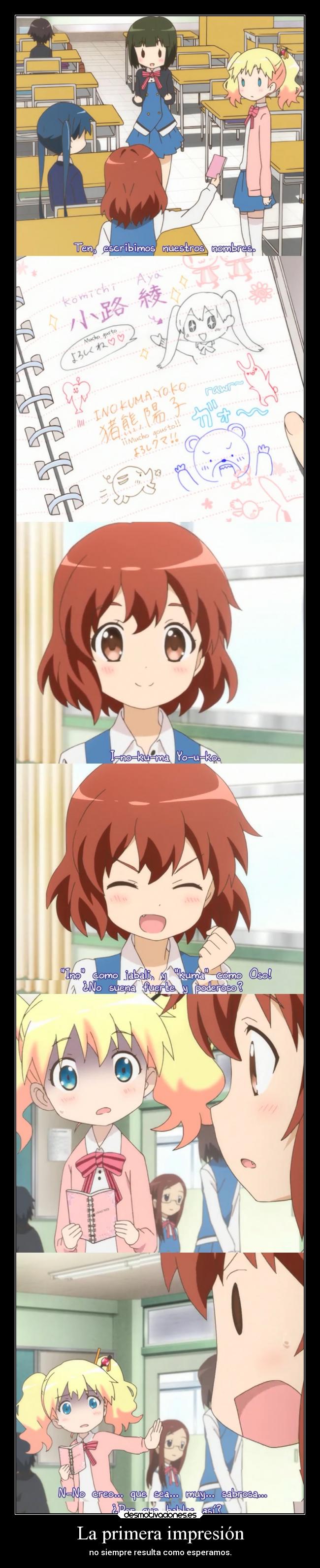 La primera impresión -