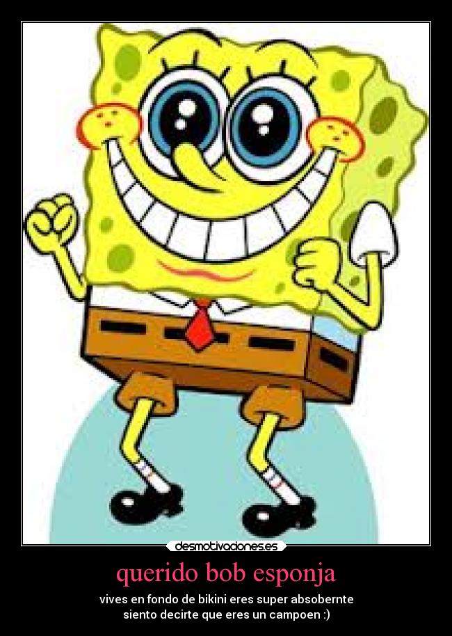 querido bob esponja - 