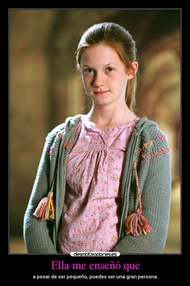 Ella me enseñó que -