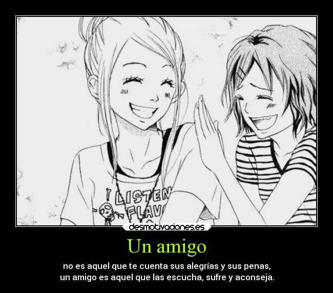 Un amigo -
