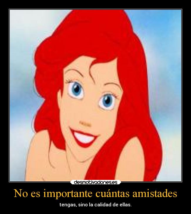 No es importante cuántas amistades -