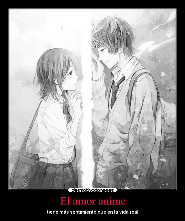 carteles amor anime anime desmotivaciones