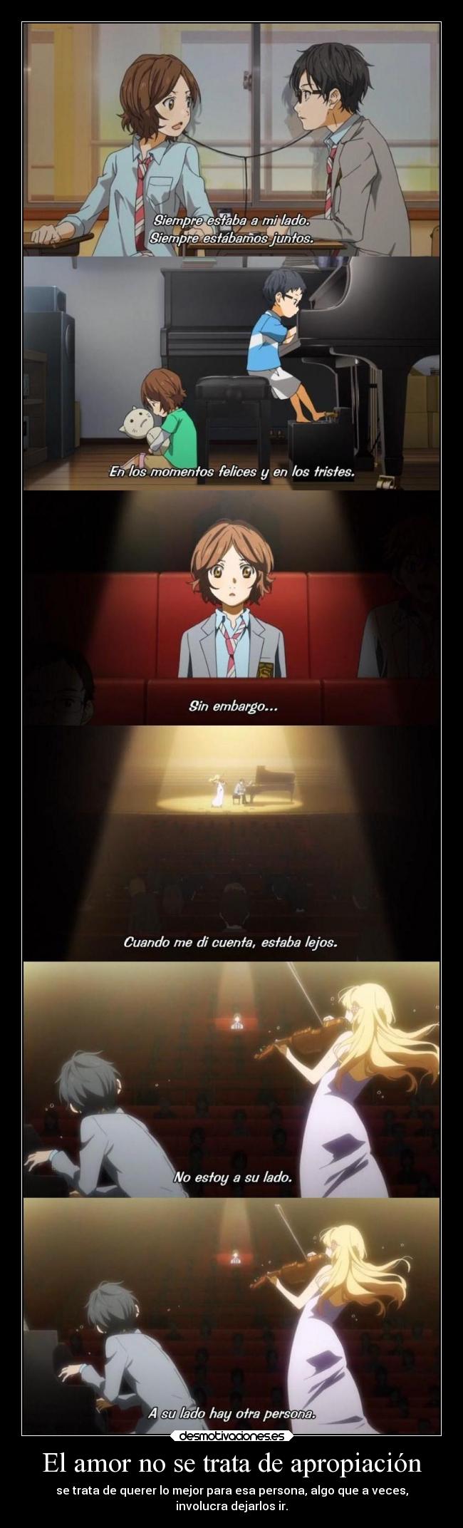 El amor no se trata de apropiación -