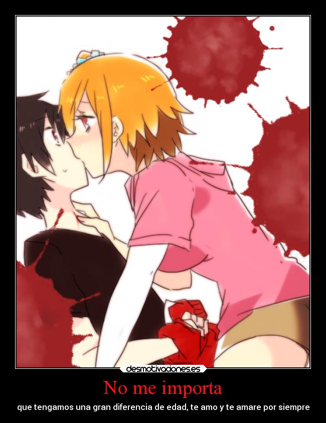 carteles anime amor kageroudays momo shintaro desmotivaciones