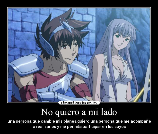 No quiero a mi lado -