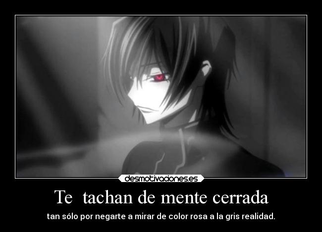 carteles anime autodedicacion jesshellscythe code geass lelouchvibritannia zero desmotivaciones