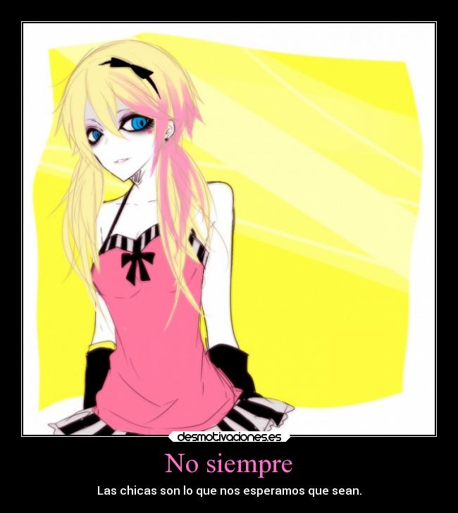 carteles anime chicas desmotivaciones