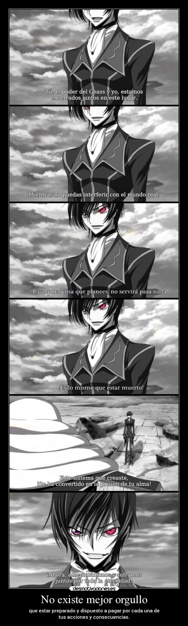 carteles anime code geass lelouchvibritannia charleszibritannia jhs desmotivaciones
