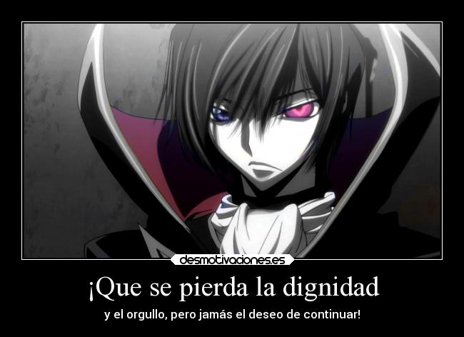 carteles anime code geass jhs lelouch desmotivaciones