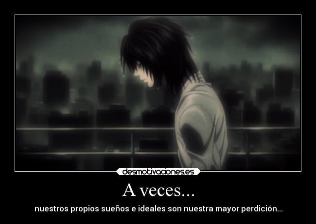 carteles anime deathnote death note lawliet ryuzaki desmotivaciones