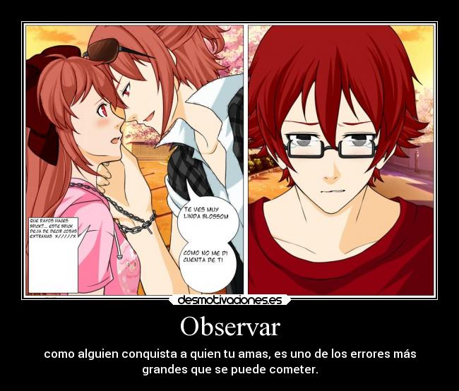 carteles anime desamor amor manga comics cartoons ppgd bombon brick dexter desmotivaciones