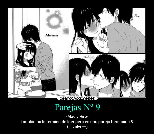 Parejas Nº 9 - -Mao y Hiro-
todabia no lo termino de leer pero es una pareja hermosa x3
(si volvi ¬¬)