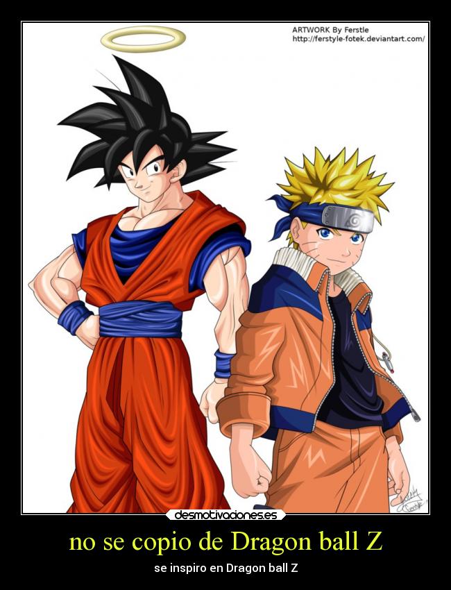 no se copio de Dragon ball Z - se inspiro en Dragon ball Z